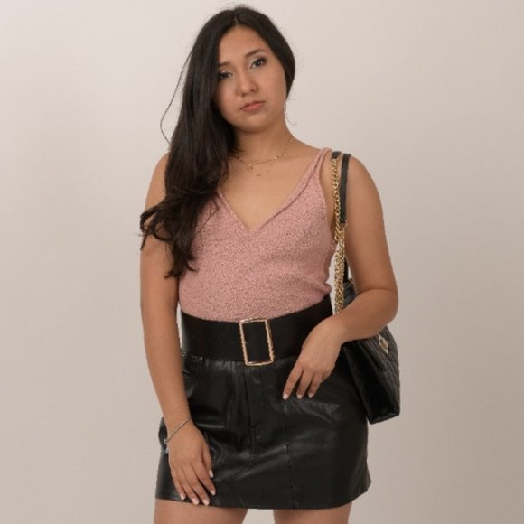 Zara Pink V-neck Top - Picture 4 of 4